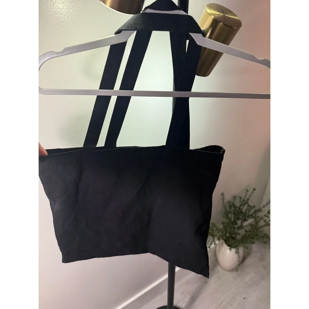 Reformation promo tote black canvas basic shopping bag cotton chic minimalist md